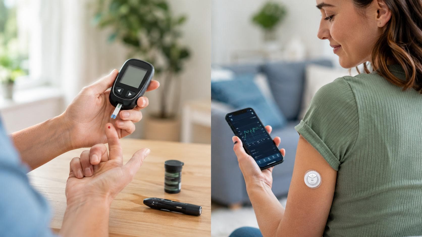 Glucometer vs Continuous Glucose Monitor